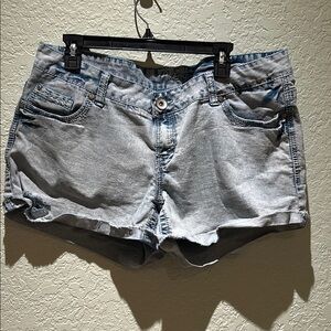 Amethyst Jeans Blue Casual Jean Shorts Distressed Style